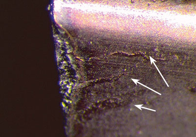 Räumwerkzeug Schneidkanten vor mytos Kantenpräparation